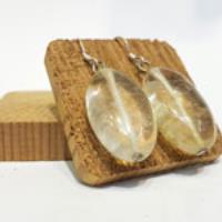 گوشواره کوارتز شفاف